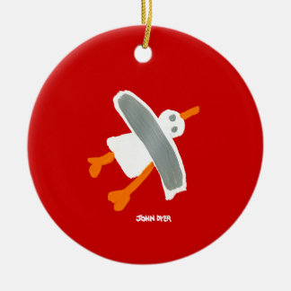 Kunstversiering: John Dyer Seagull Keramisch Ornament
