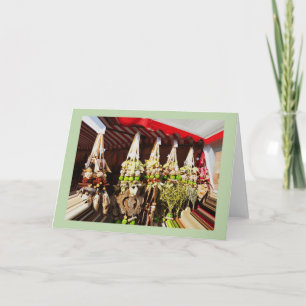 Kunstversieringen Feestdagen Kaart