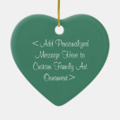 Kunstversievormen voor moeder en zoon aangepaste m keramisch ornament (Achterkant)