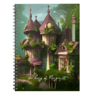 Kunstverteller House Illustration Girl Terug naar Notitieboek