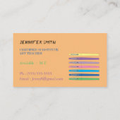 Kunstvervangende Visitekaartjes voor leraar inkt (Achterkant)