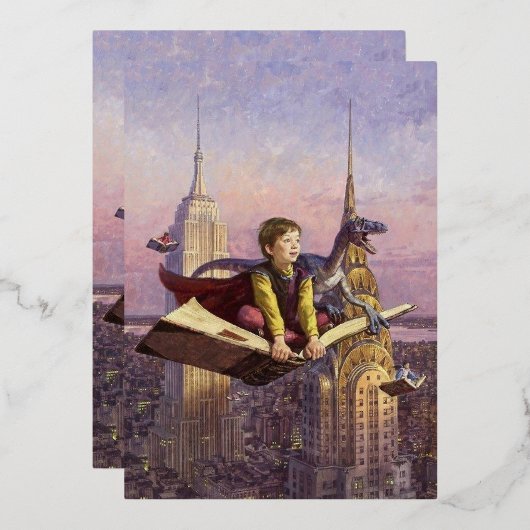 KUNSTVERZINSEL FOLIE UITNODIGING (Voorkant / Achterkant)