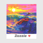 Kunstviool Sticker (Vel)