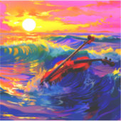 Kunstviool Sticker (Voorkant)