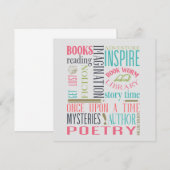 Kunstvlakke Kaart voor bibliotheek subway (Voorkant / Achterkant)