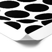 Kunstvlekken en -bollen - zwart en wit poster (Hoek)