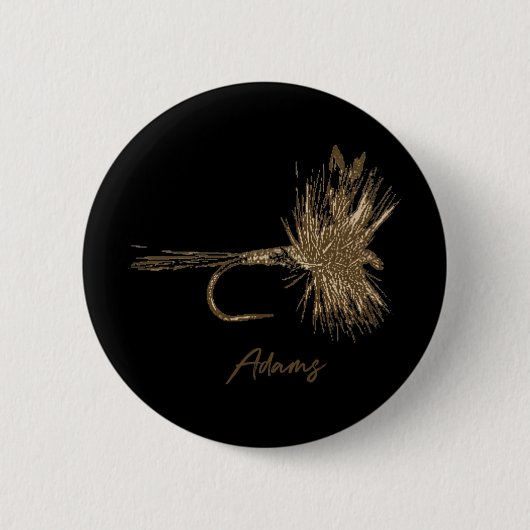 Kunstvlieg Adams Vintage  Ronde Button 5,7 Cm (Voorkant)