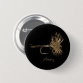Kunstvlieg Adams Vintage  Ronde Button 5,7 Cm (Voorkant /achterkant)
