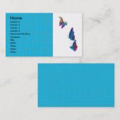 Kunstvliegen in de lucht visitekaartje (Voorkant / Achterkant)