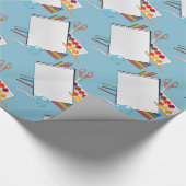 Kunstvloerbenodigdheden voor het verpakken van pap cadeaupapier (Hoek)