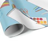 Kunstvloerbenodigdheden voor het verpakken van pap cadeaupapier (Rol Hoek)