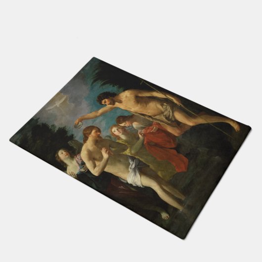 Kunstvloermat "De baptisme van Christus" Deurmat (Schuin)