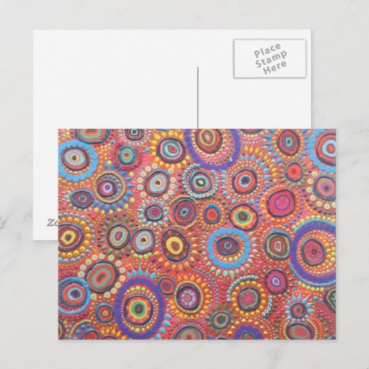 Kunstvogels op een briefkaart (Voorkant / Achterkant)