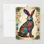 Kunstvoller Osterhase 5 Briefkaart (Voorkant / Achterkant)