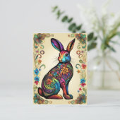 Kunstvoller Osterhase 5 Briefkaart (Staand voorkant)