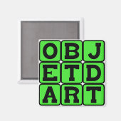 Kunstvoorwerp, Kunstobject Magneet (Voorkant / Achterkant)
