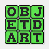 Kunstvoorwerp, Kunstobject Magneet (Voorkant)