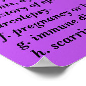 Kunstvoorwerpen in handelszaken vormen een risico  poster (Hoek)