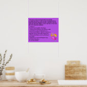 Kunstvoorwerpen in handelszaken vormen een risico  poster (Keuken)