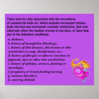 Kunstvoorwerpen in handelszaken vormen een risico poster