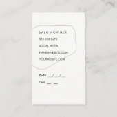 Kunstvormen en -Waterverf | Zig Zap Pattern Afsprakenkaartje (Achterkant)