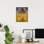 Kunstvormen van het diepe zee, Siphonophorae Poster (Thuiskantoor)