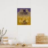 Kunstvormen van het diepe zee, Siphonophorae Poster (Keuken)