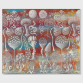 Kunstvormen van natuur cadeaupapier (Vlak)