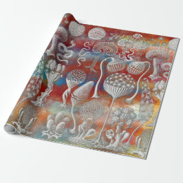 Kunstvormen van natuur cadeaupapier