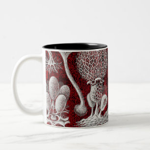 Kunstvormen van natuur tweetone koffie-Mok Tweekleurige Koffiemok