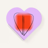 Kunstvormig Notitieboek met spierhart (Voorkant)