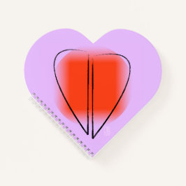 Kunstvormig Notitieboek met spierhart