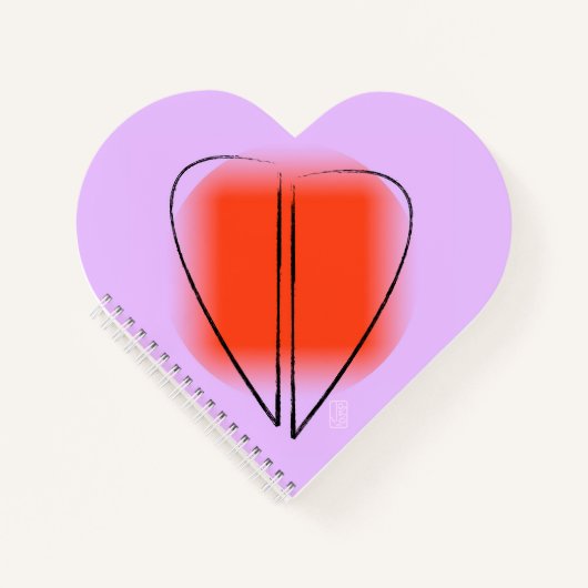 Kunstvormig Notitieboek met spierhart (Voorkant)