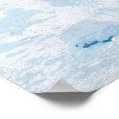 Kunstvos op de witte ijsverpakking poster (Hoek)