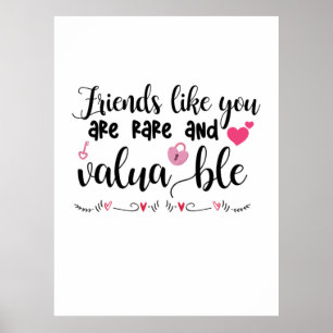 Kunstvrienden zoals jij zijn zeldzaam poster