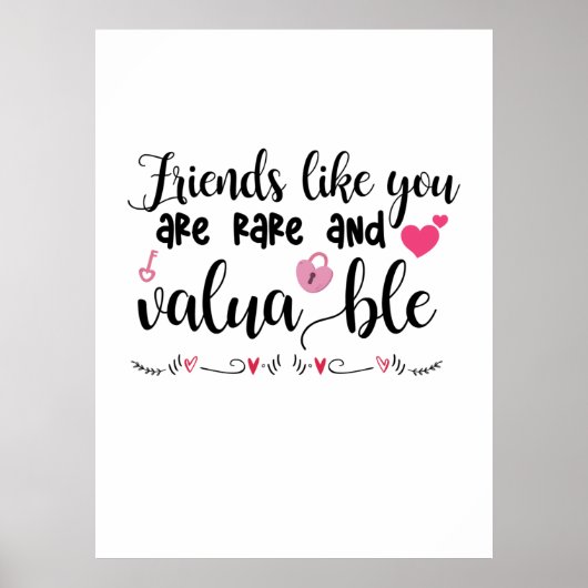 Kunstvrienden zoals jij zijn zeldzaam poster (Voorkant)