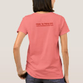 Kunstvriesdromshirt voor dames t-shirt (Achterkant)