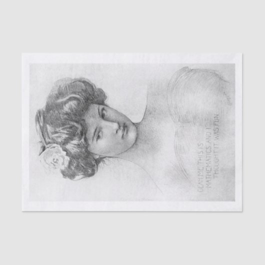  kunstvrouw ontkoppeling tissuepapier (Voorkant)