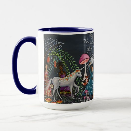 Kunstvrouwen en -Unicorns Mok (Links)