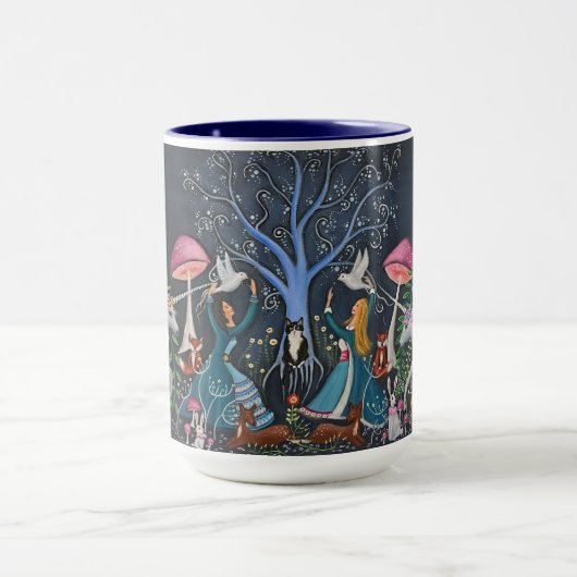 Kunstvrouwen en -Unicorns Mok (Midden)