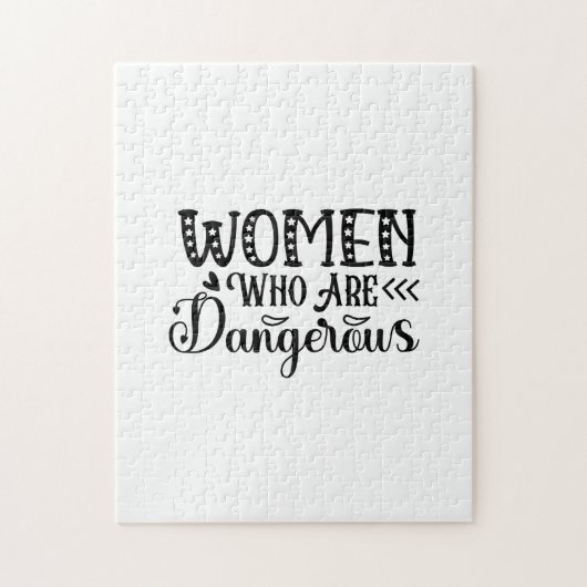 Kunstvrouwen lezen die gevaarlijk zijn legpuzzel (Verticaal)