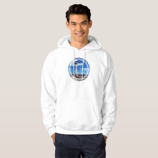 Kunstvuurtoren met zweetshirt hoodie (Voorkant volledig)