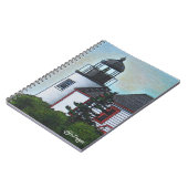 Kunstvuurtoren voor textiel notitieboek (Linkerzijde)