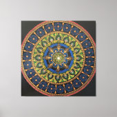 Kunstwand Mandala, kunstwerk, wandbekleding, uniek Canvas Afdruk (Voorkant)