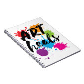 Kunstwarmte Kunsttherapistische therapie Notitieboek (Rechterzijde)