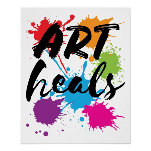 Kunstwarmte Kunsttherapistische therapie Perfect Poster (Voorkant)