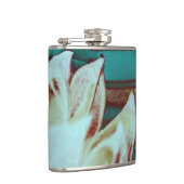 Kunstwater Lilly in Red en Blue Heupfles (Rechts)