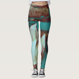 Kunstwater Lilly in Red en Blue Leggings