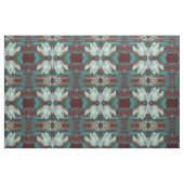 Kunstwater Lilly in Red en Blue Pattern Stof (Fat Quarter)