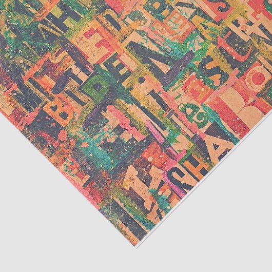 Kunstweefsel voor Collage of ontkoppelpapier Tissuepapier (Detail)